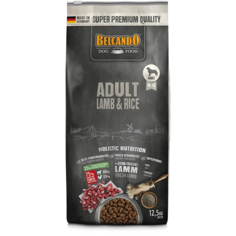 Belcando-Adult-Lamb-Rice-12kg-front_800x800 Belcando Adult Lamb & Rice 12,5kg - Image 1