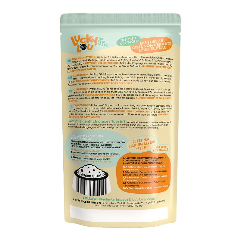 Lucky Lou LifeStage Adult Πουλερικά & Πέστροφα 125gr - Image 3