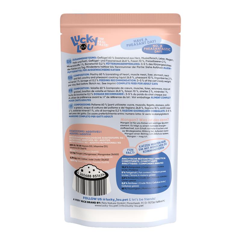 Lucky Lou LifeStage Adult Πουλερικά & Φασιανός 125gr - Image 3