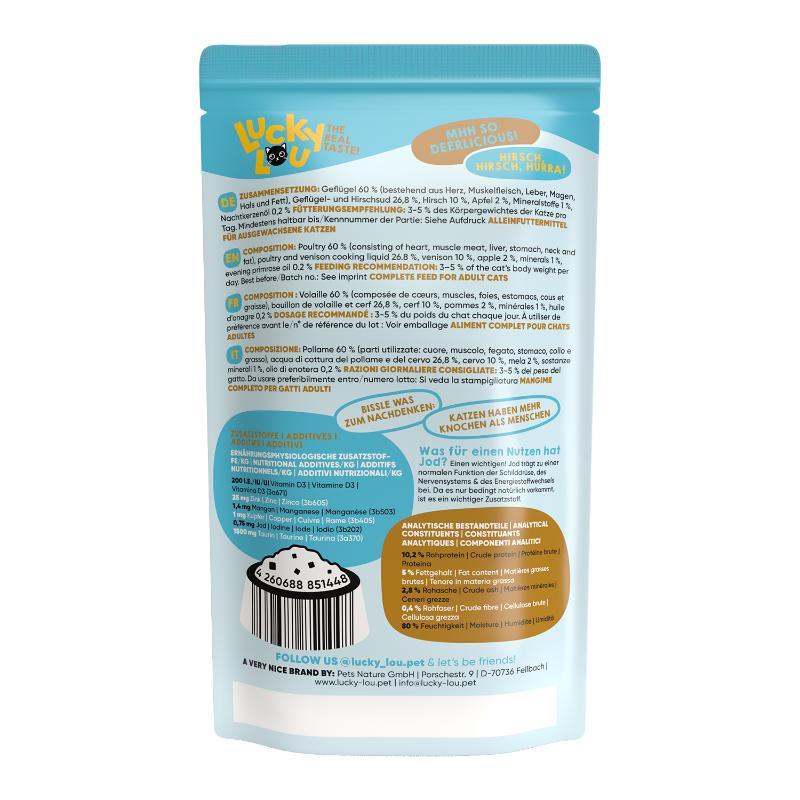 Lucky Lou LifeStage Adult Πουλερικά & Ελάφι 125gr - Image 3