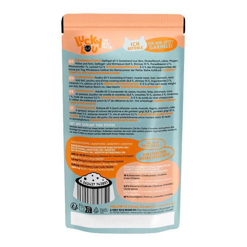 Lucky Lou LifeStage Adult Πουλερικά & Γαρίδες 125gr - Image 3