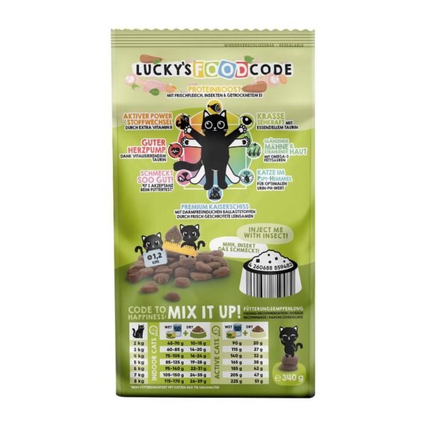 Lucky Lou Food Code Adult Πουλερικά, Φρέσκο Κοτόπουλο & Έντομα