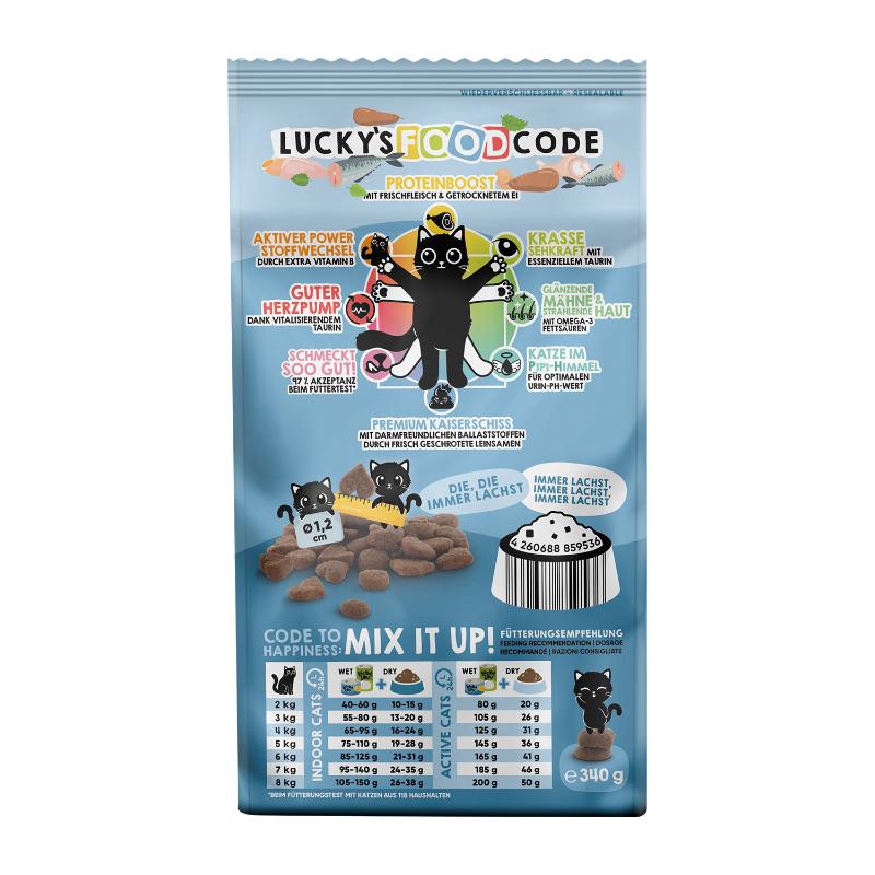 Lucky Lou Food Code Adult Πουλερικά & Φρέσκος Σολομός 340gr - Image 2