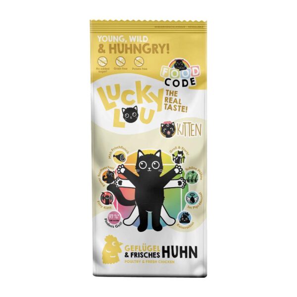 Lucky Lou Food Code Kitten Πουλερικά & Φρέσκο Κοτόπουλο