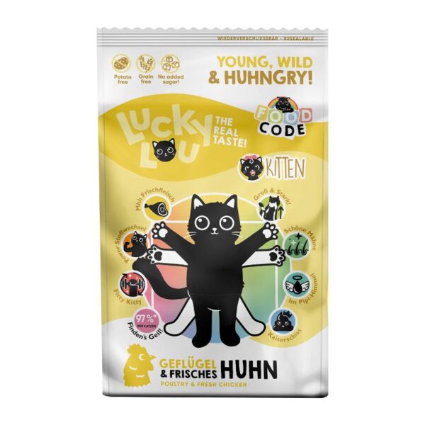 Lucky Lou Food Code Kitten Πουλερικά & Φρέσκο Κοτόπουλο