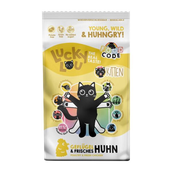 Lucky Lou Food Code Kitten Πουλερικά & Φρέσκο Κοτόπουλο