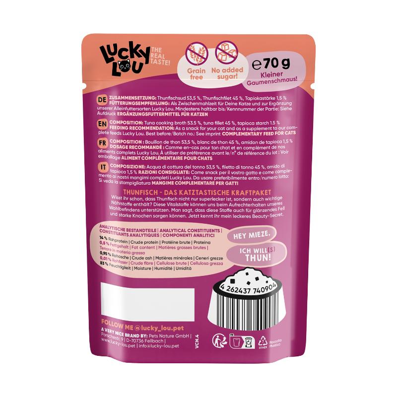 Lucky Lou ExtraFood Φιλέτο Τόνου σε Ζωμό 70gr - Image 3
