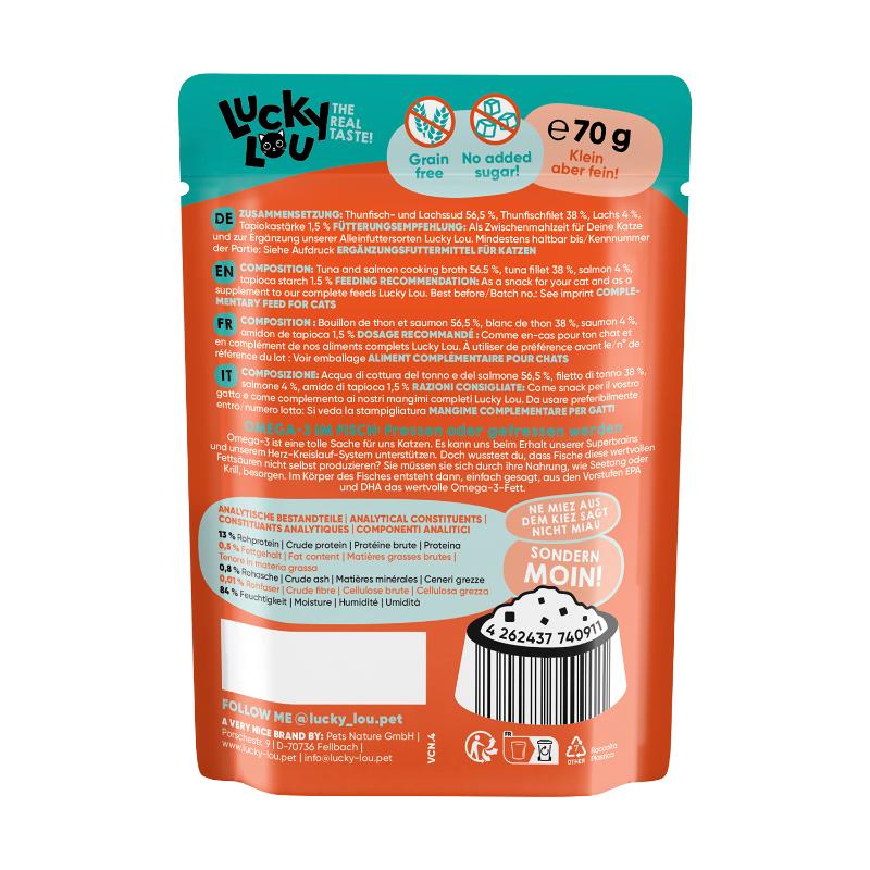 Lucky Lou ExtraFood Φιλέτο Τόνου & Σολομός σε Ζωμό 70gr - Image 3